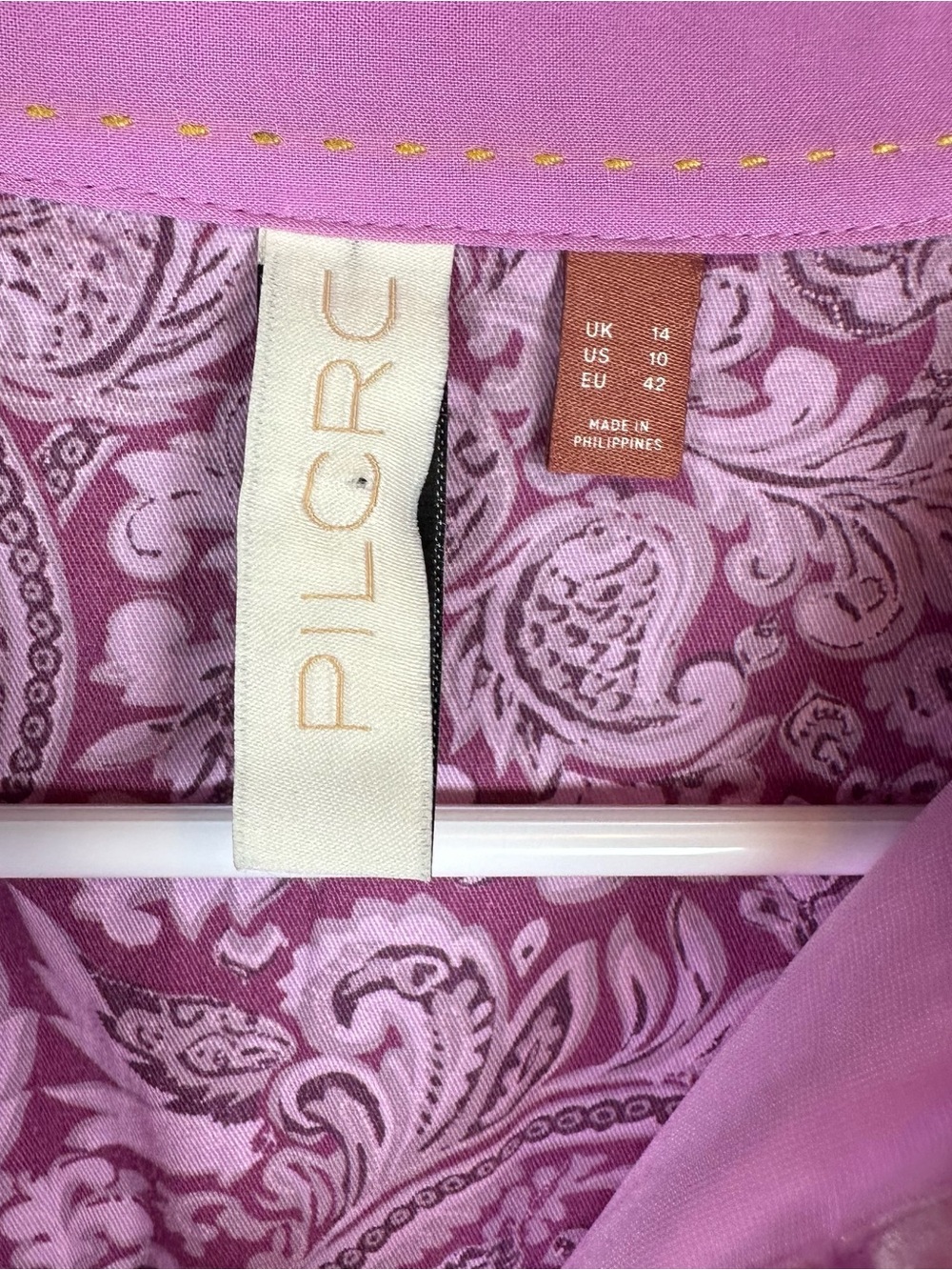 Pilcro Anthropologie Crushed Velvet Button Up Blouse Lilac Dreamy Fairycore Sz10 - Picture 7 of 14
